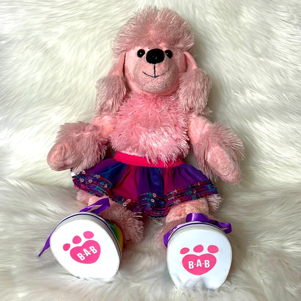 Build A Bear pink poodle